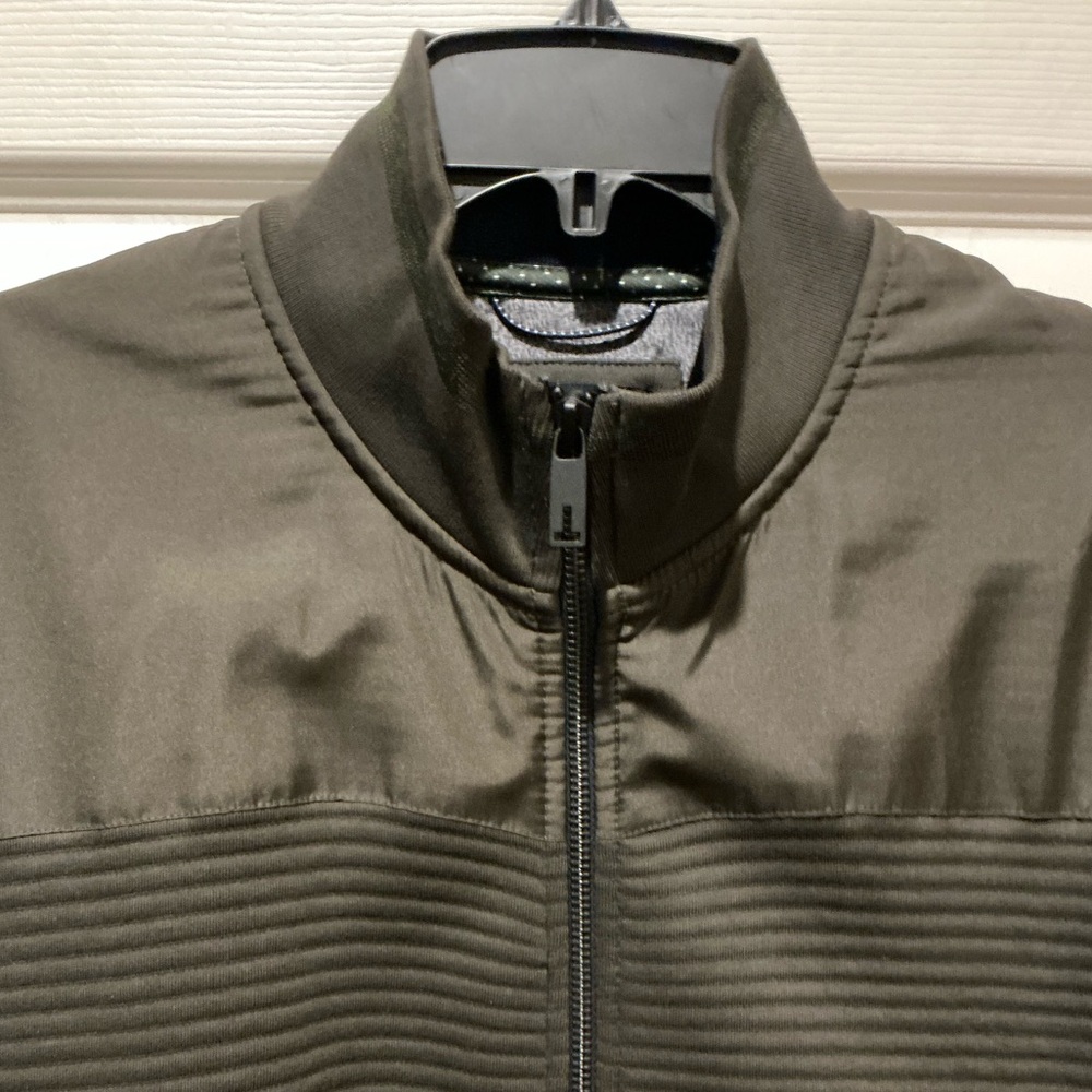 Ted Baker London Sardin Quilted Classic Jacket Olive Green Mens Size 5 US XL - Picture 5 of 14